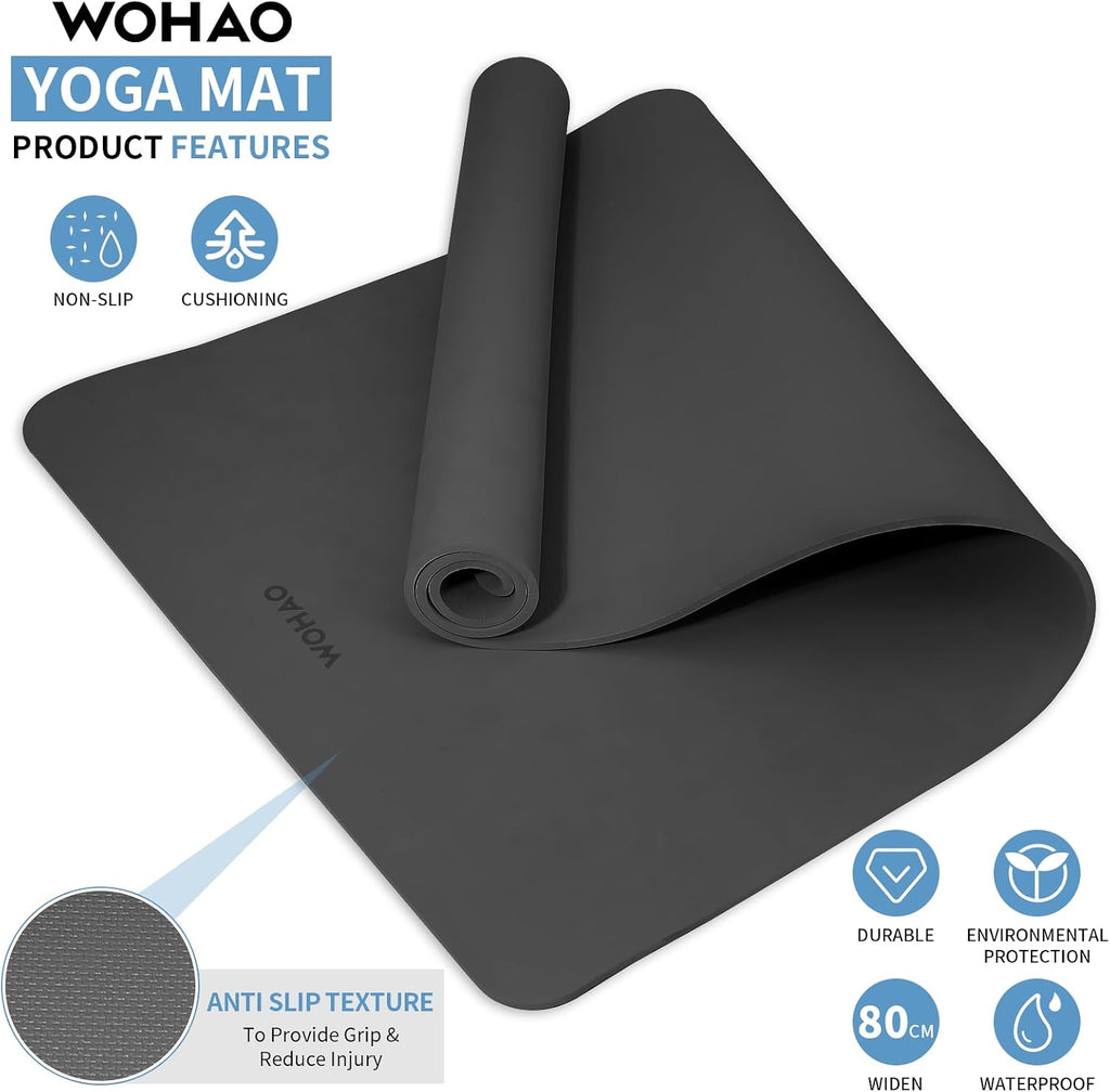 Wide Non Slip POE Yoga Mat