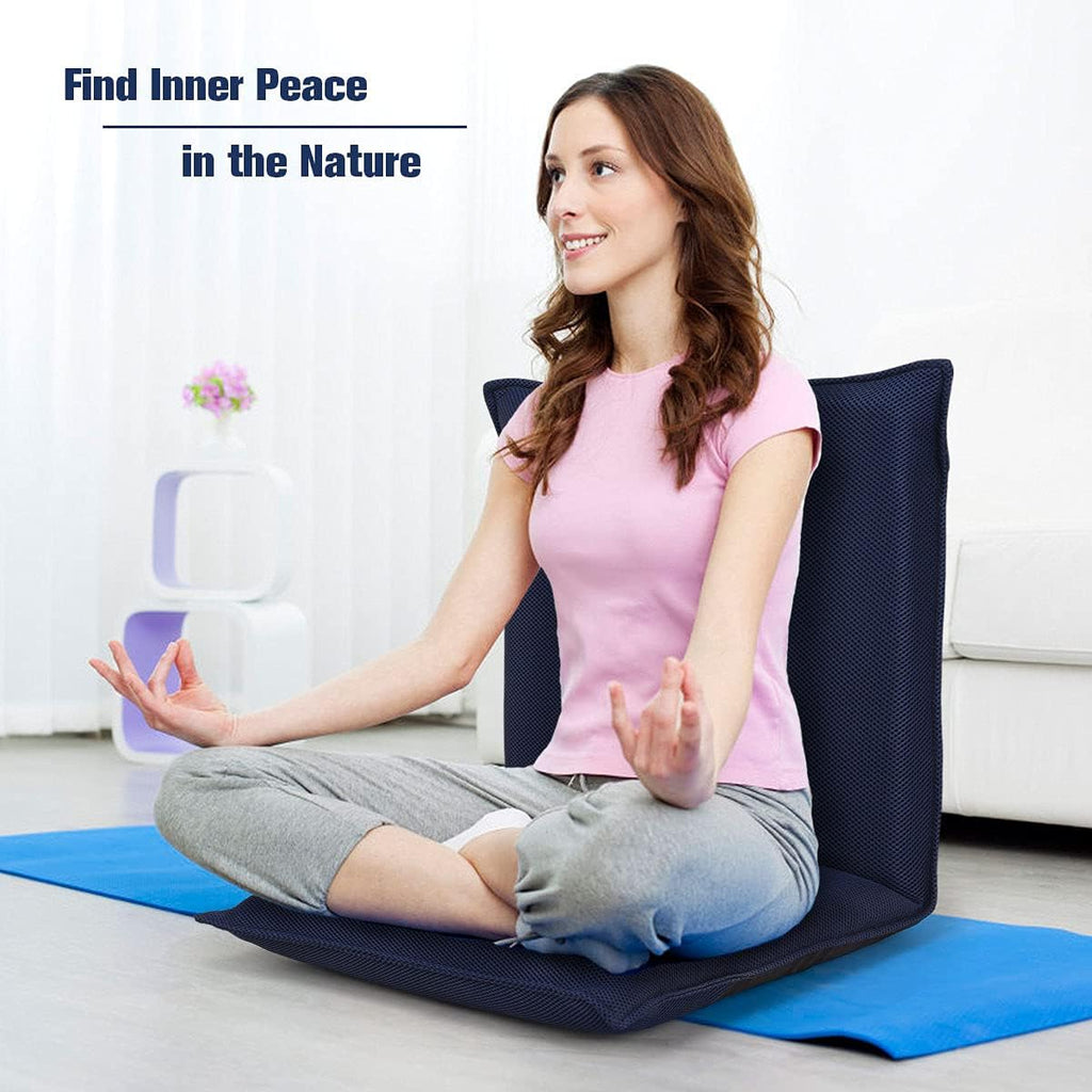 6-Position Adjustable Folding Floor Gaming Chair