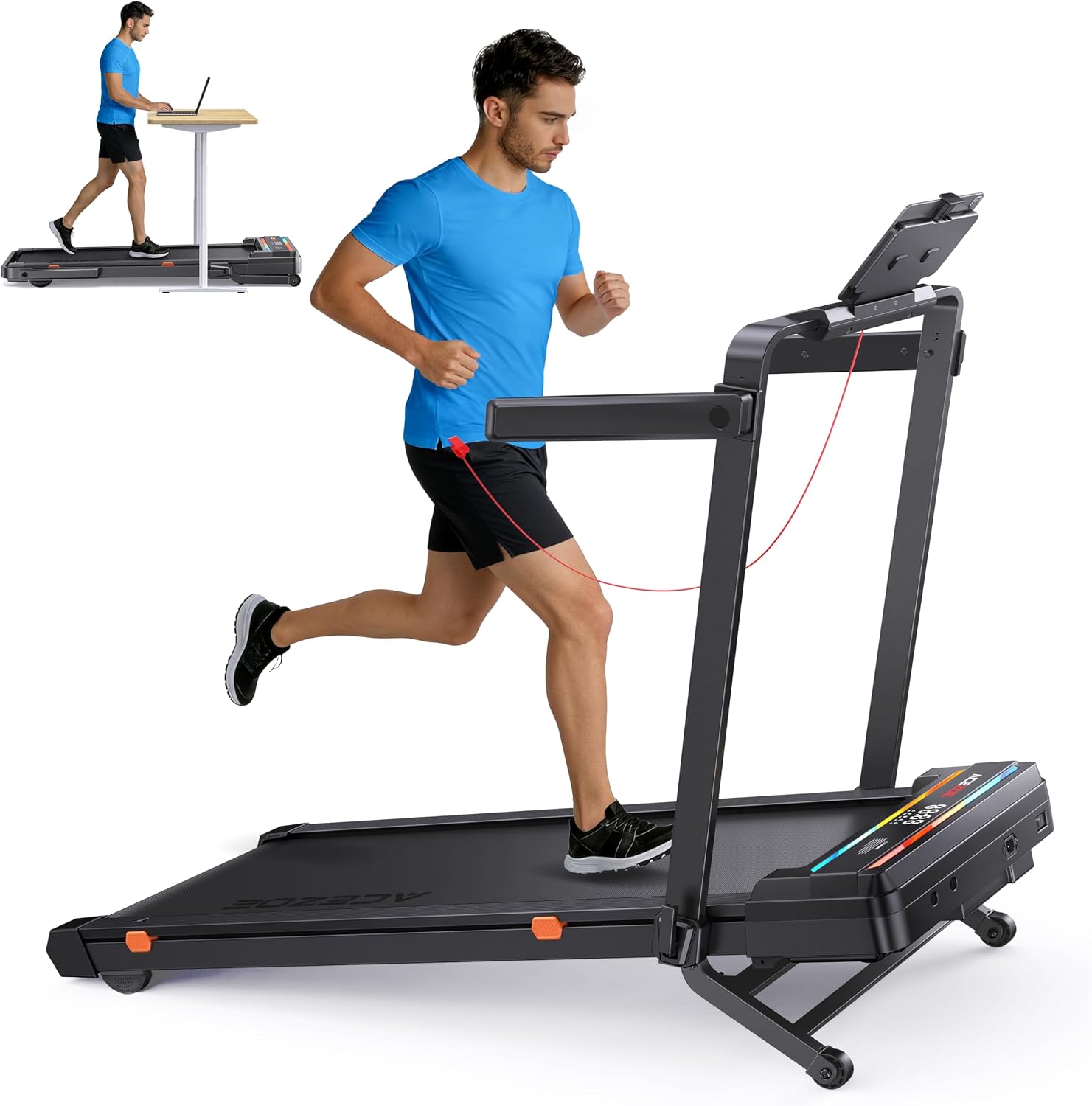 Incline Foldable Walking Pad with APP Speaker