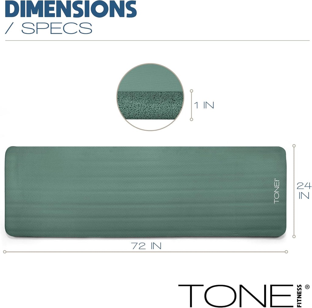 Thick Non Slip Yoga Mat with Strap