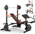 8-in-1 Foldable Weight Bench with Squat Rack