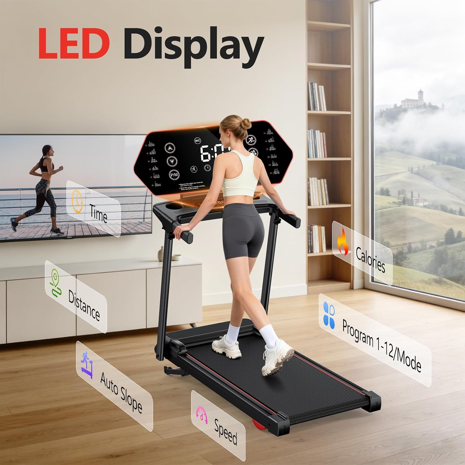 Incline Foldable Quiet Under Desk Walking Pad
