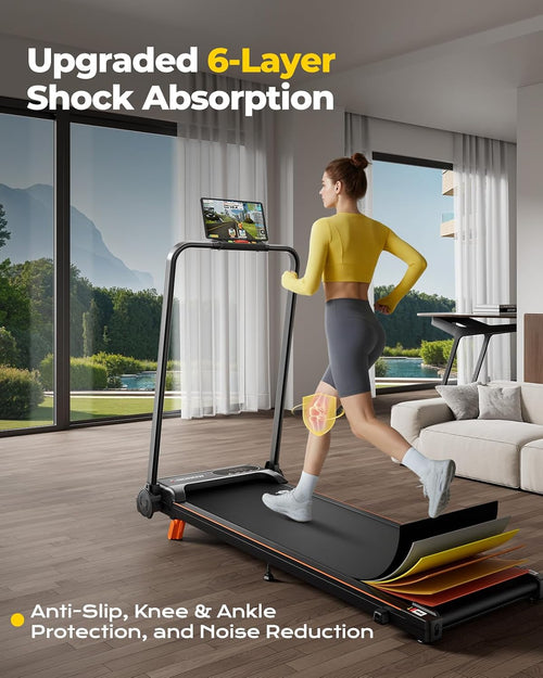 2-in-1 Foldable Incline Under Desk Walking Pad