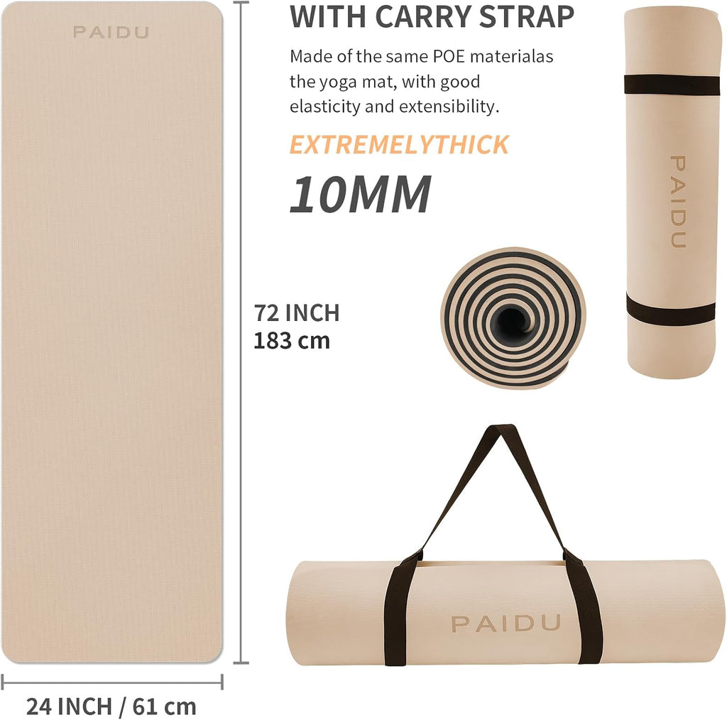 Thick POE Non Slip Yoga Mat