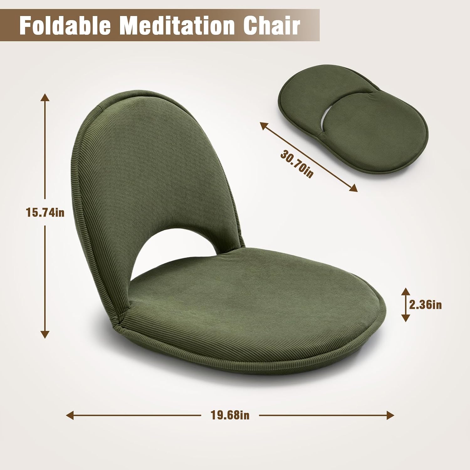 5-Position Foldable Adjustable Floor Gaming Chair
