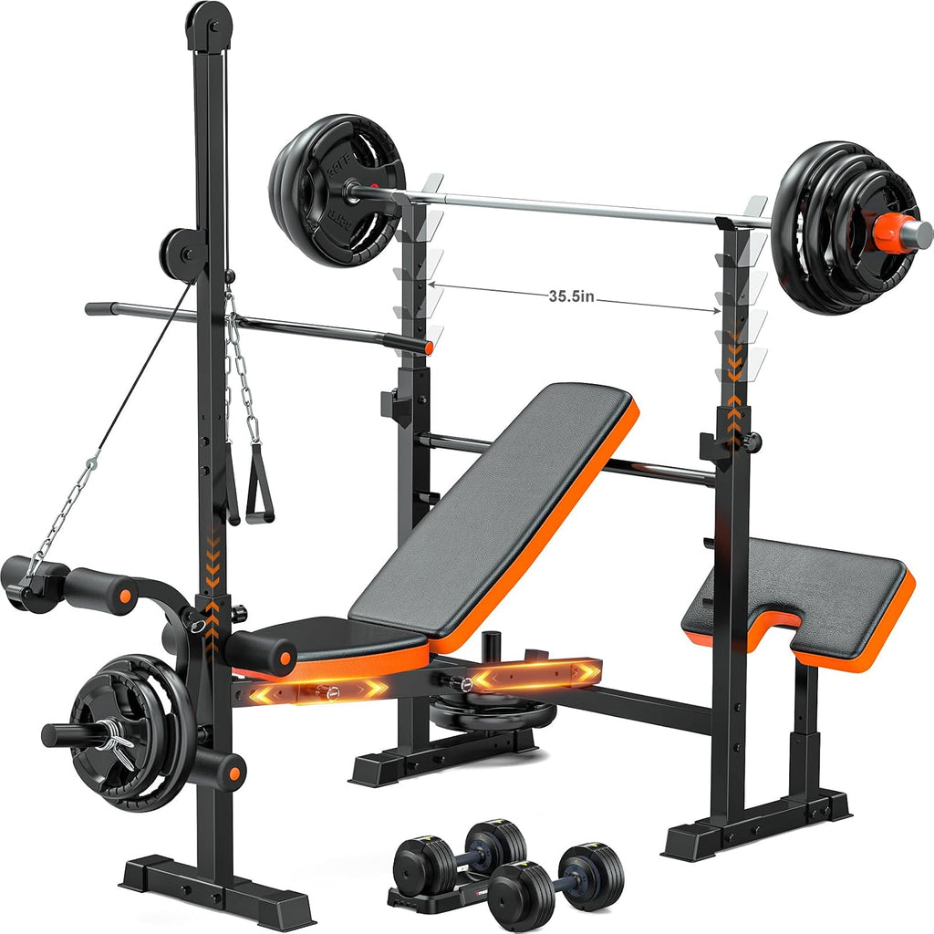 8-in-1 Multi-Function Weight Bench