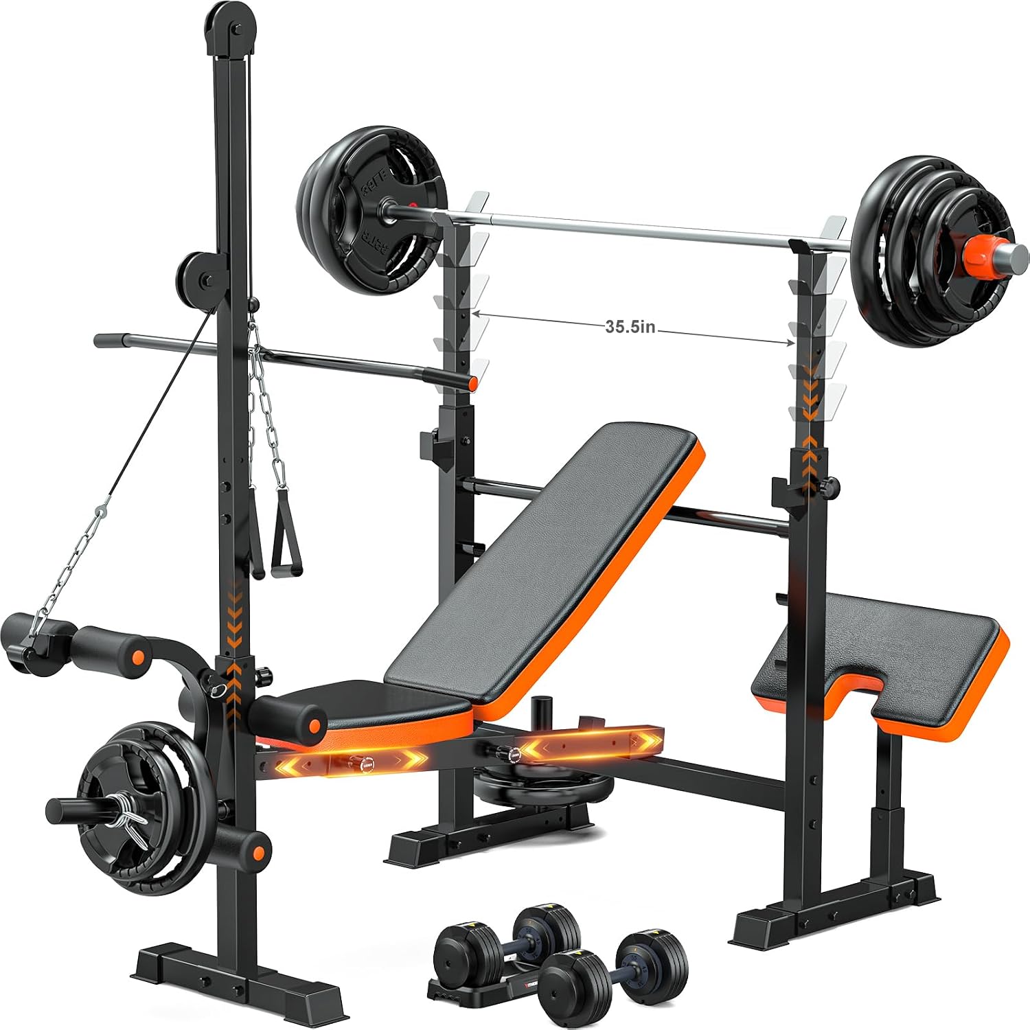 8-in-1 Multi-Function Weight Bench