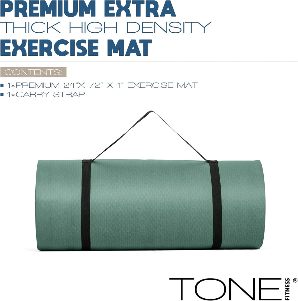 Thick Non Slip Yoga Mat with Strap