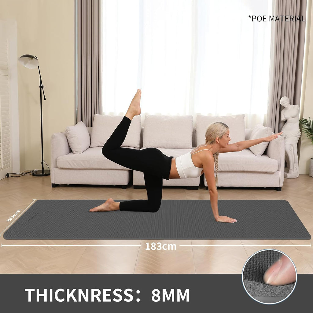 Wide Non Slip POE Yoga Mat