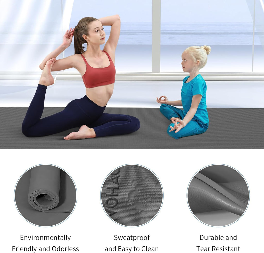 Wide Non Slip POE Yoga Mat
