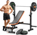770LBS Adjustable Weight Bench with Squat Rack