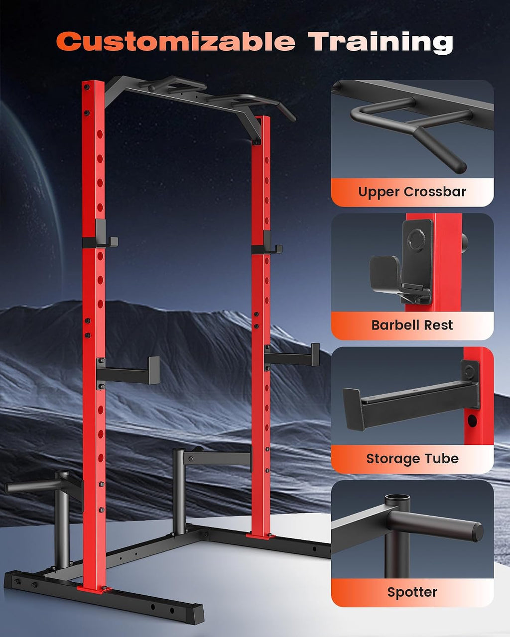Multi-Function Power Cage Squat Rack Set