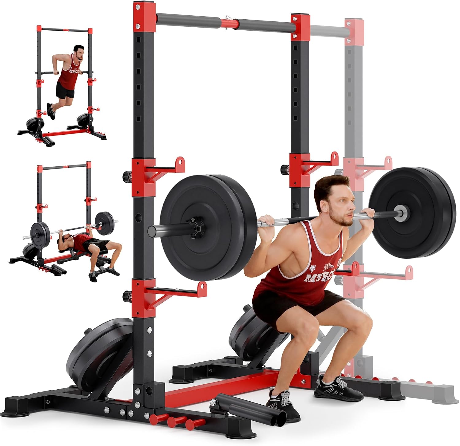 Smith Machine Cable Crossover Power Cage Combo