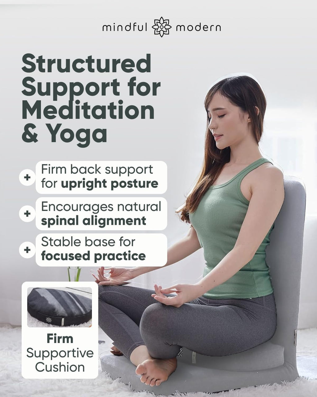Foldable Meditation Chair with Cushion