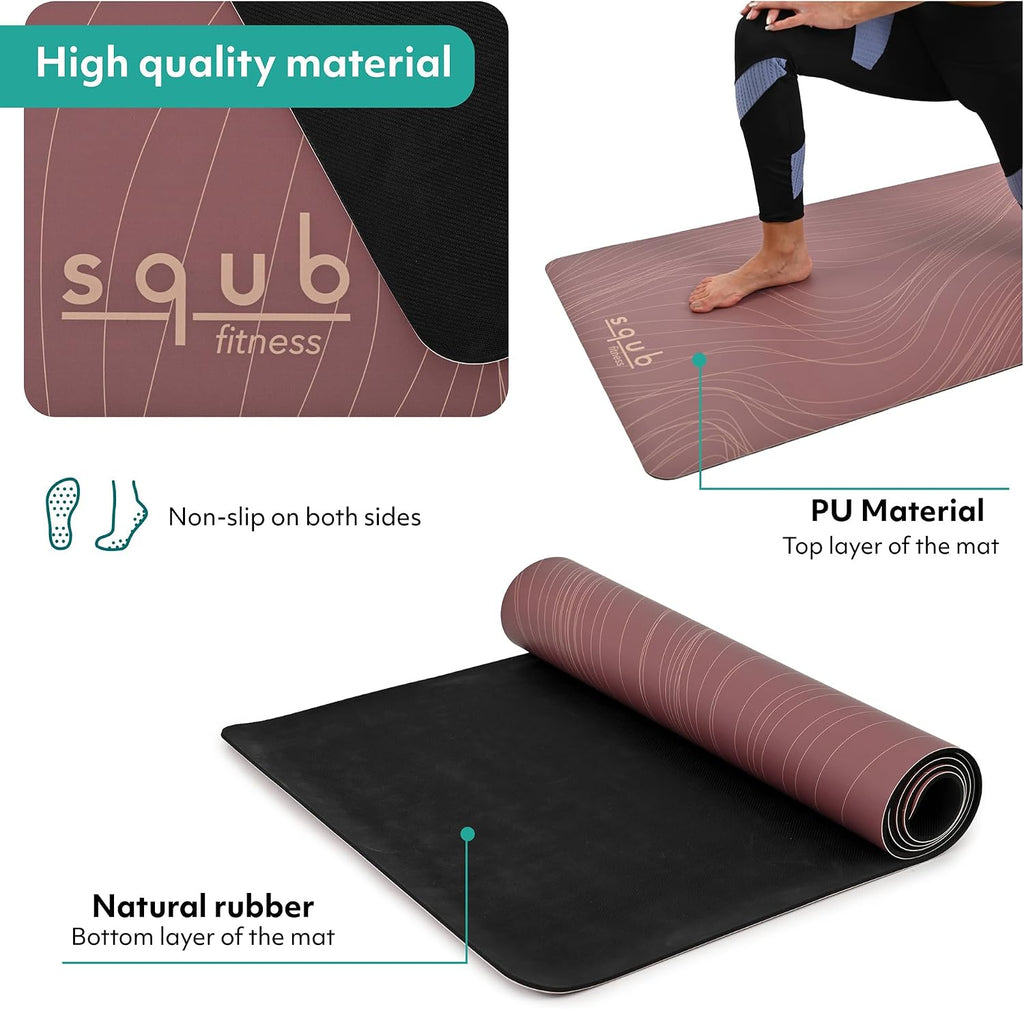 Thick PU Rubber Wide Yoga Mat