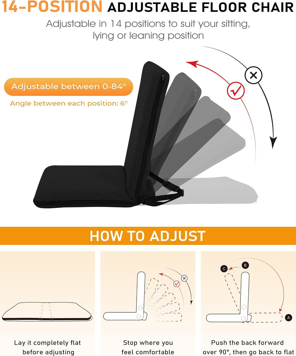 Adjustable Foldable Meditation Floor Chair