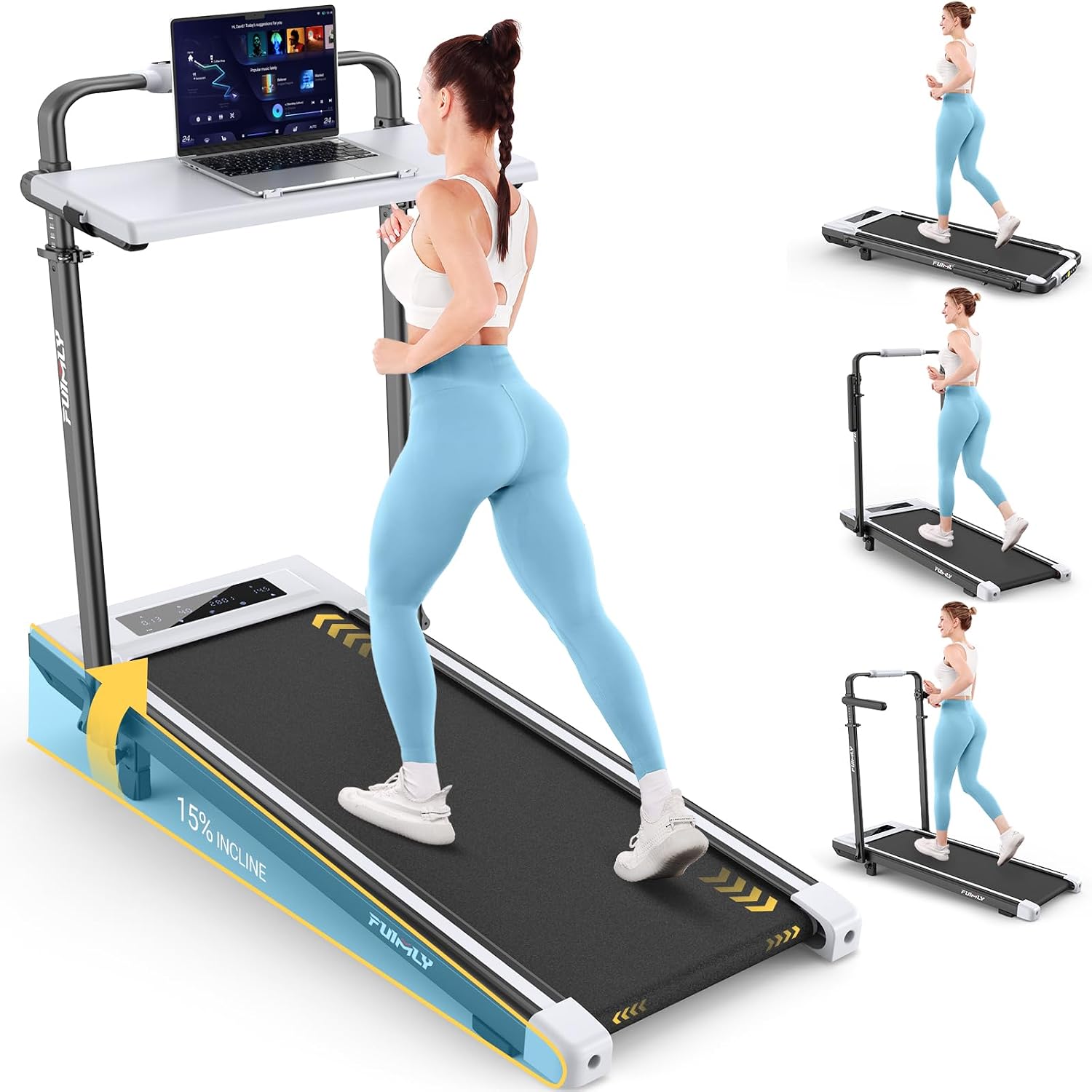 Foldable Incline Under Desk Treadmill