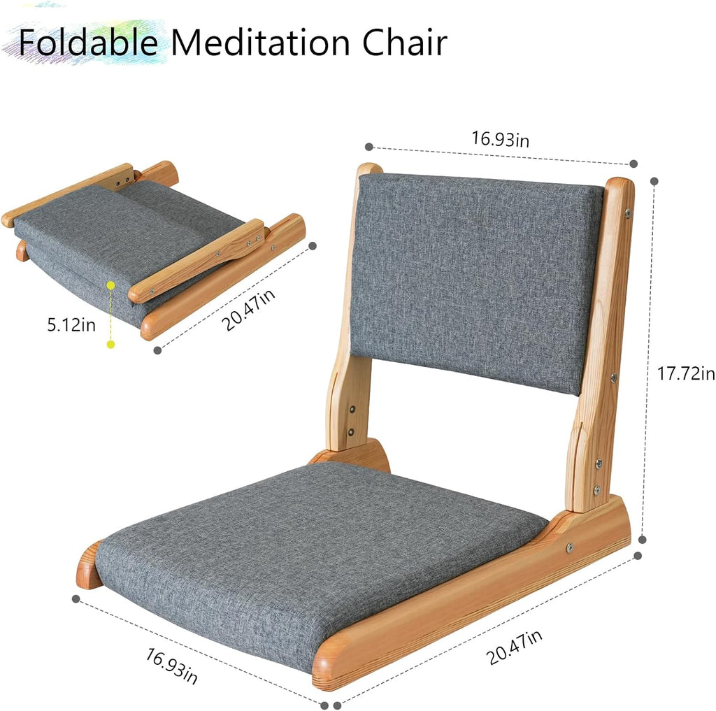 Foldable Cushioned Tatami Floor Chair