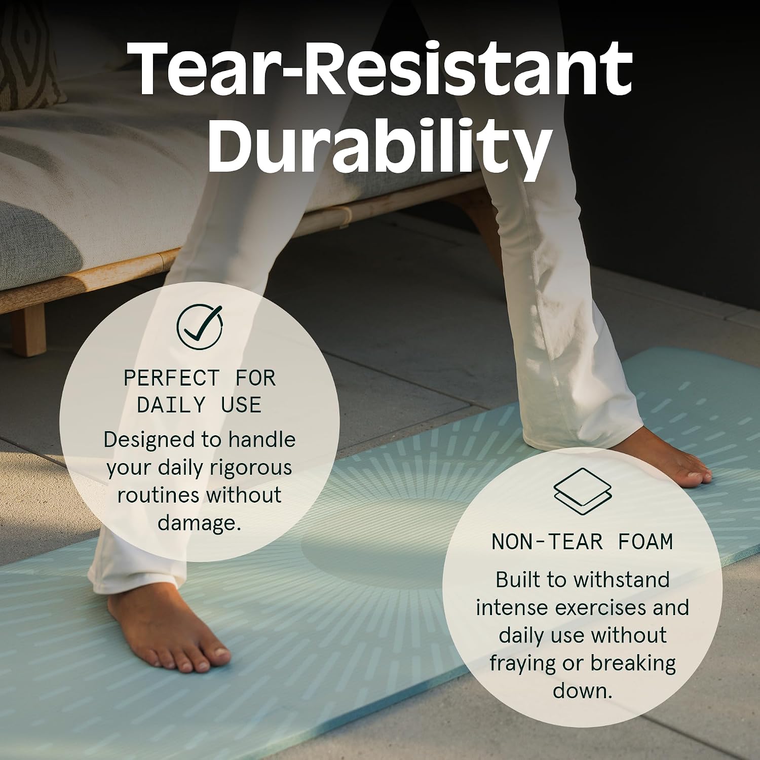 Thick Non Slip Yoga Mat With Strap