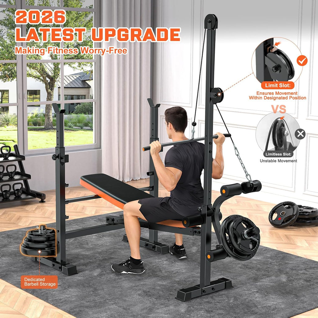 8-in-1 Multi-Function Weight Bench