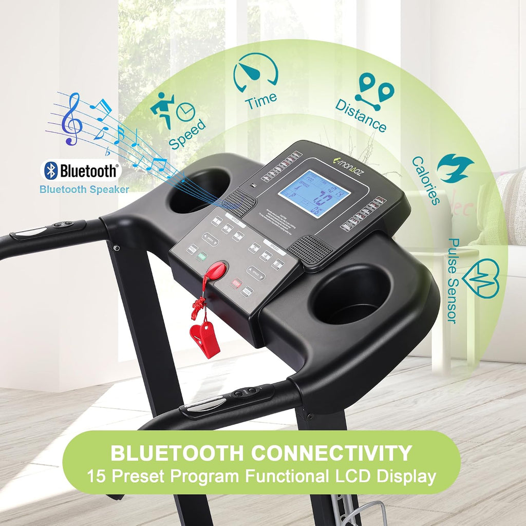 Auto Incline Foldable Home Treadmill