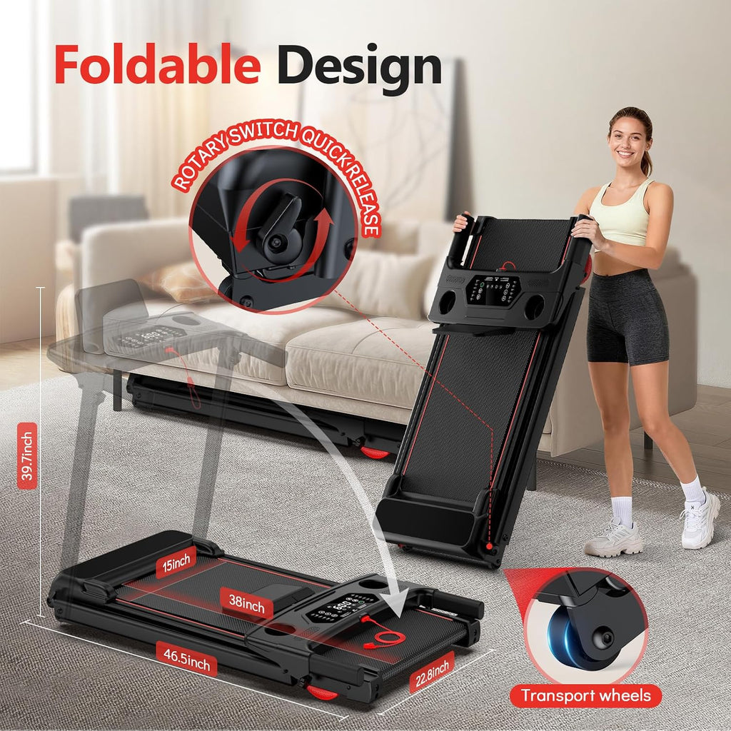 Incline Foldable Quiet Under Desk Walking Pad