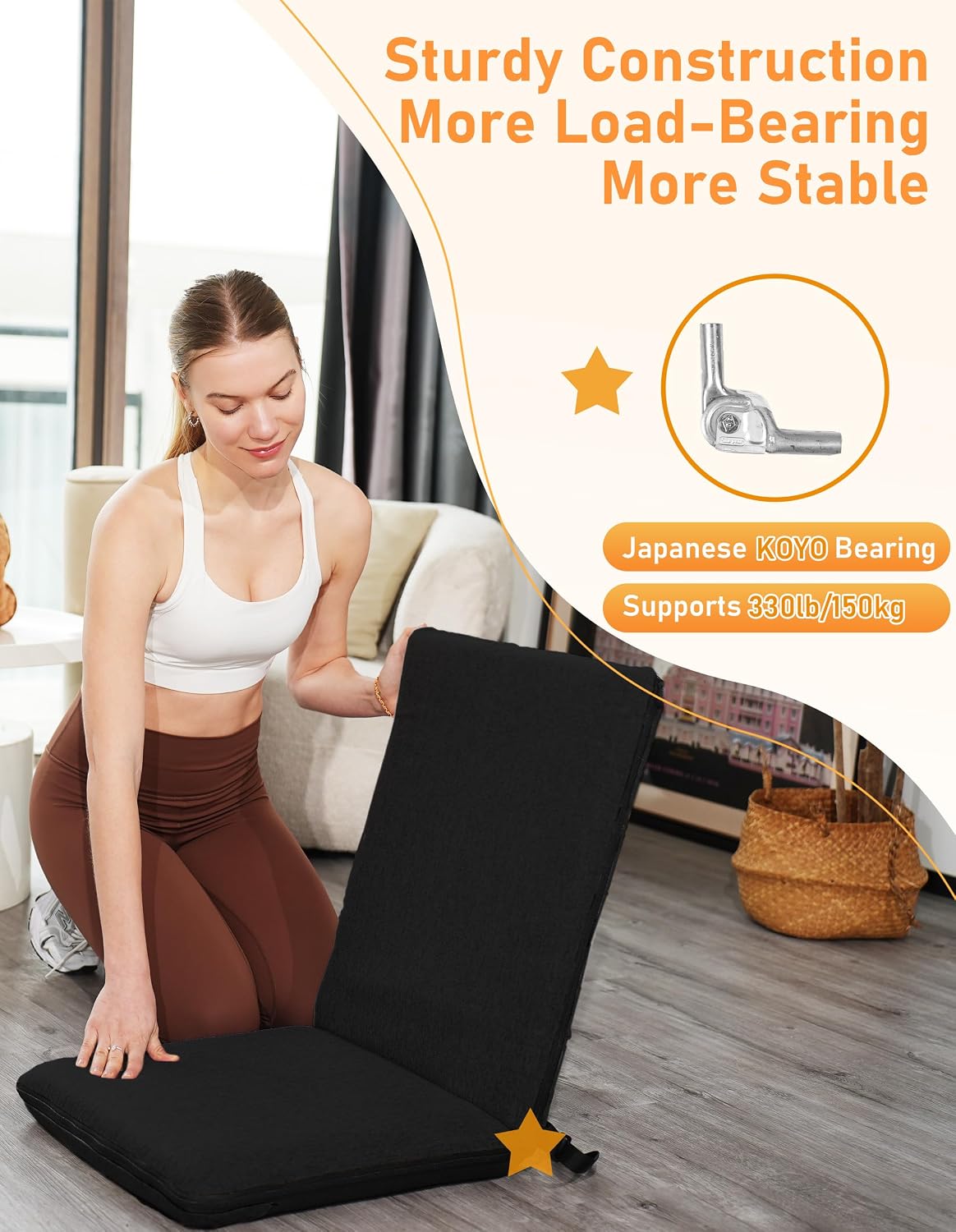 Adjustable Foldable Meditation Floor Chair