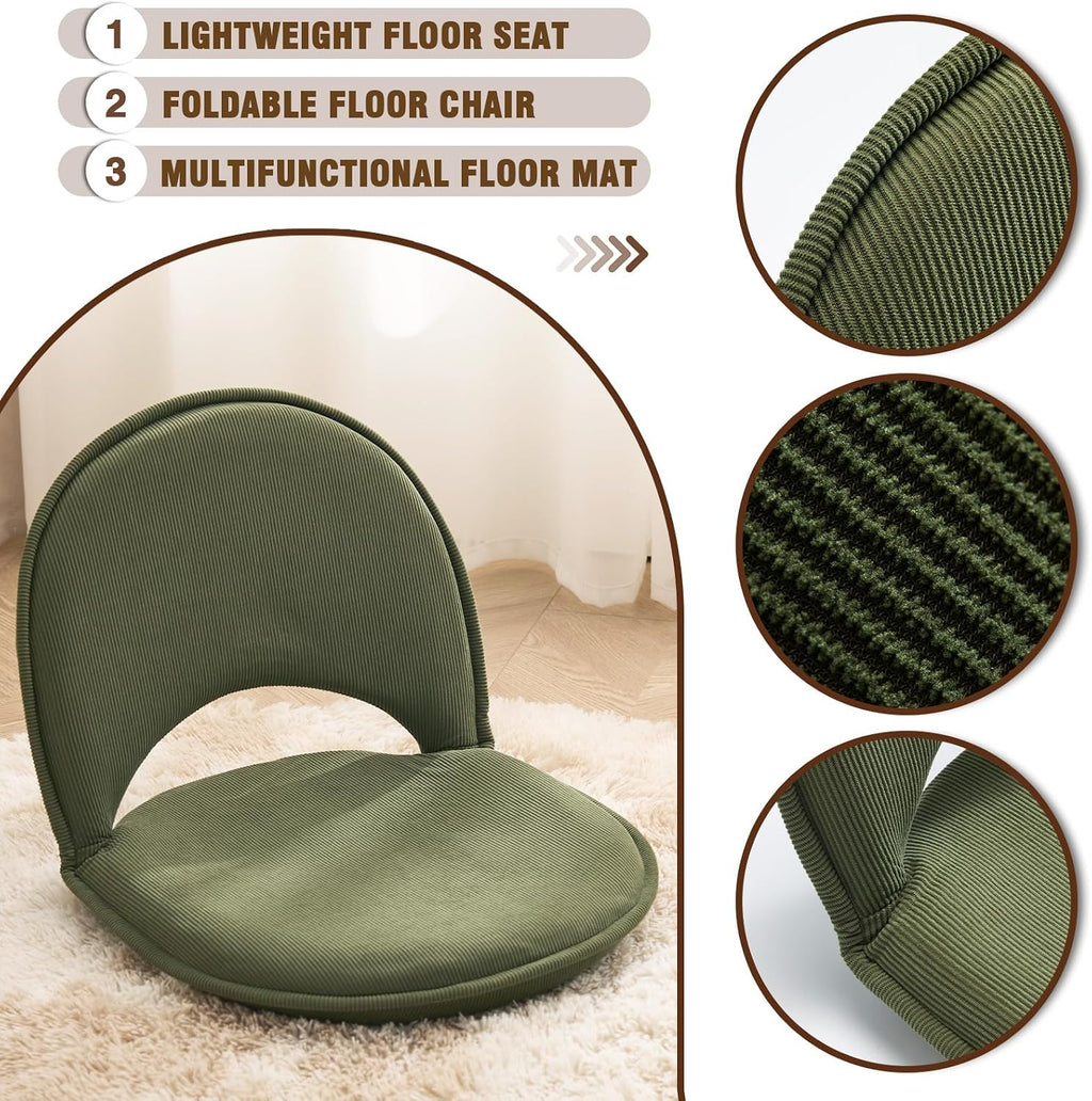 5-Position Foldable Adjustable Floor Gaming Chair
