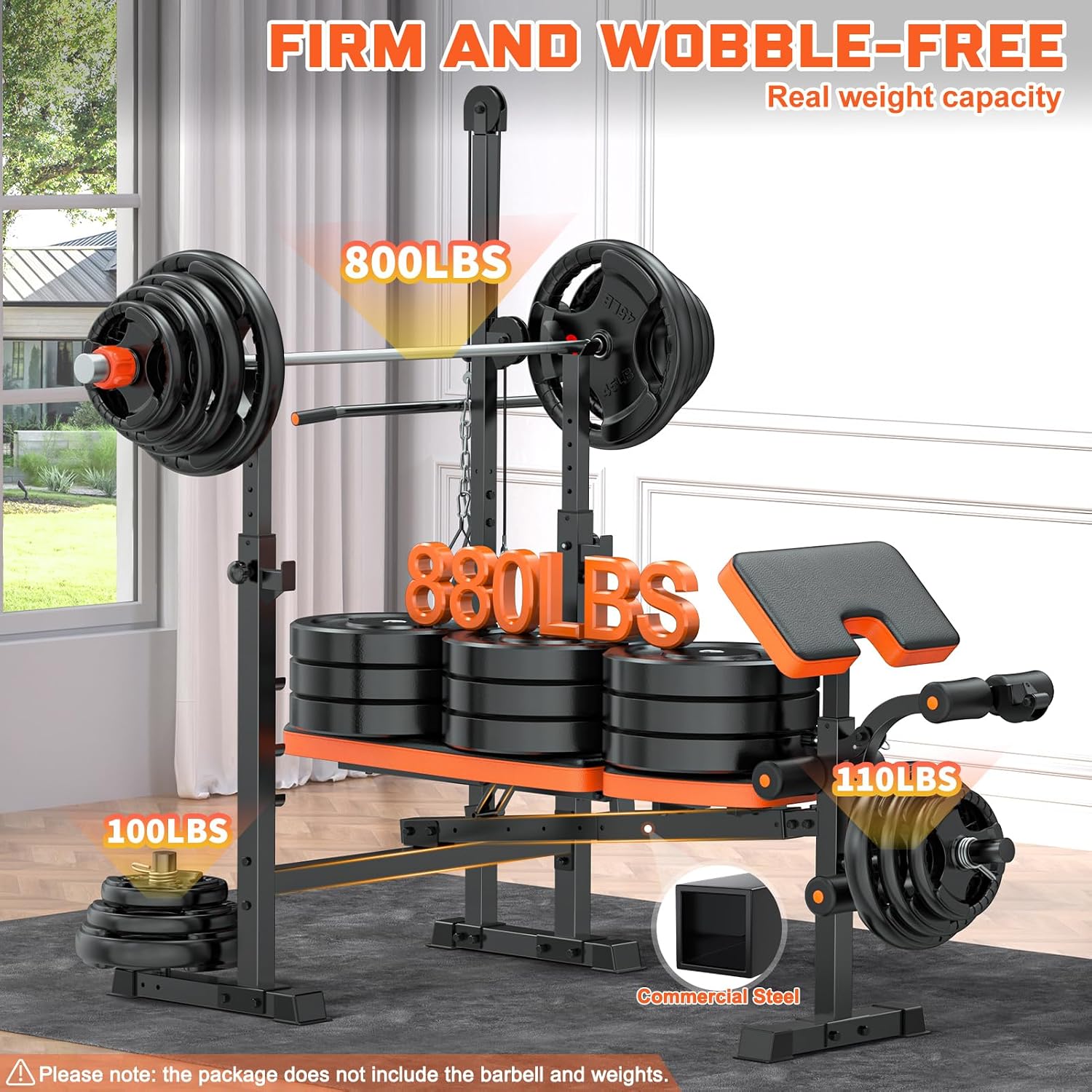 8-in-1 Multi-Function Weight Bench