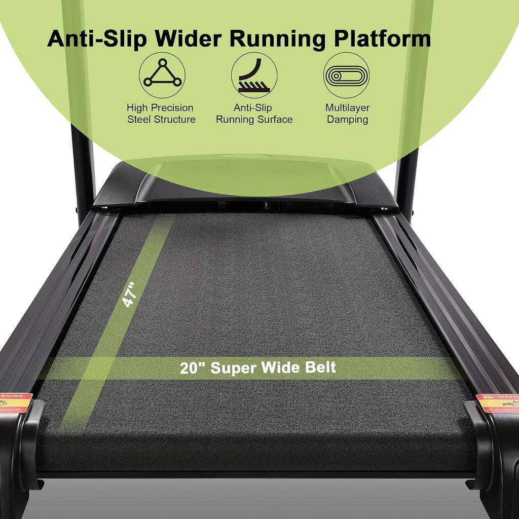 Auto Incline Foldable Home Treadmill