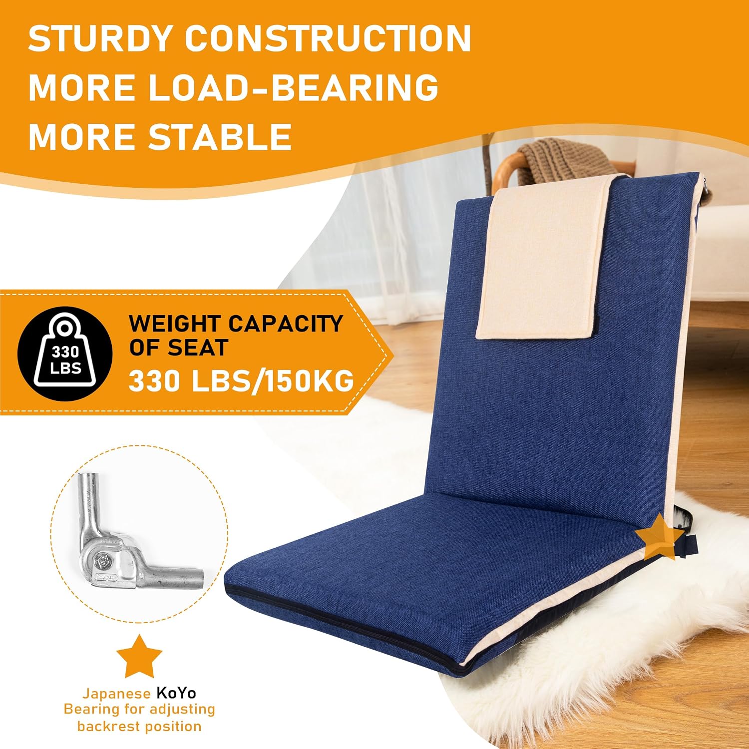 Adjustable Foldable Floor Meditation Chair