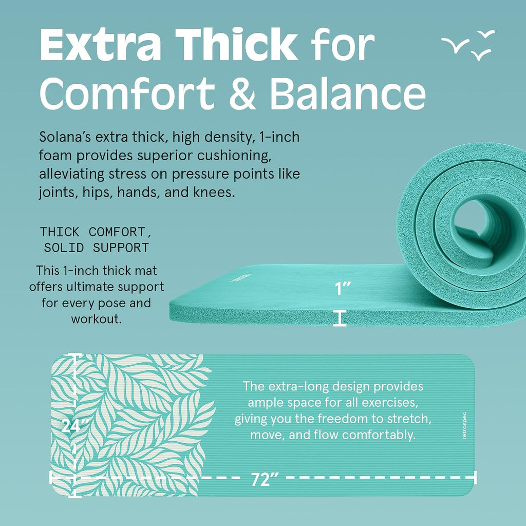 Thick Non Slip Yoga Mat With Strap