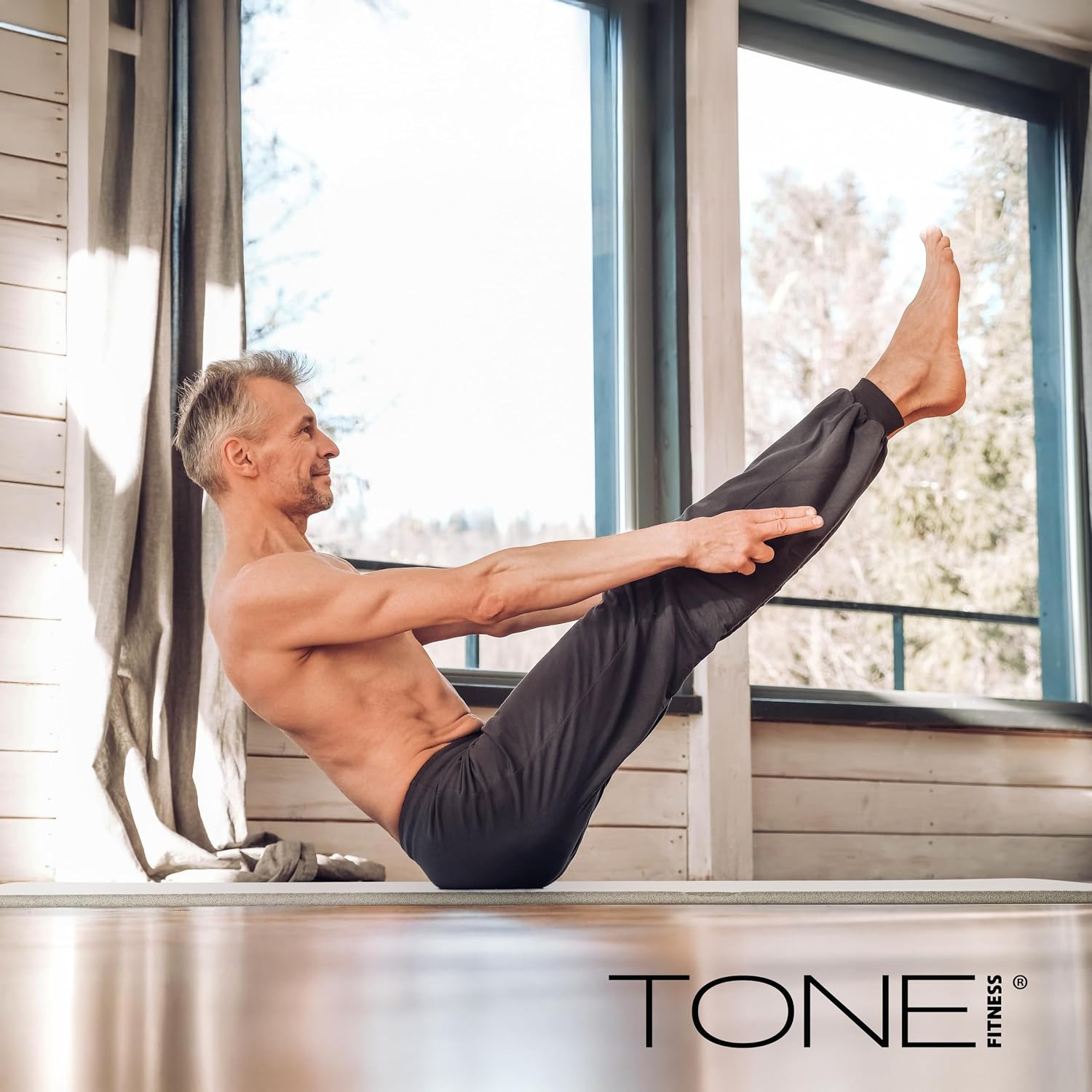 Thick Non Slip Yoga Mat with Strap