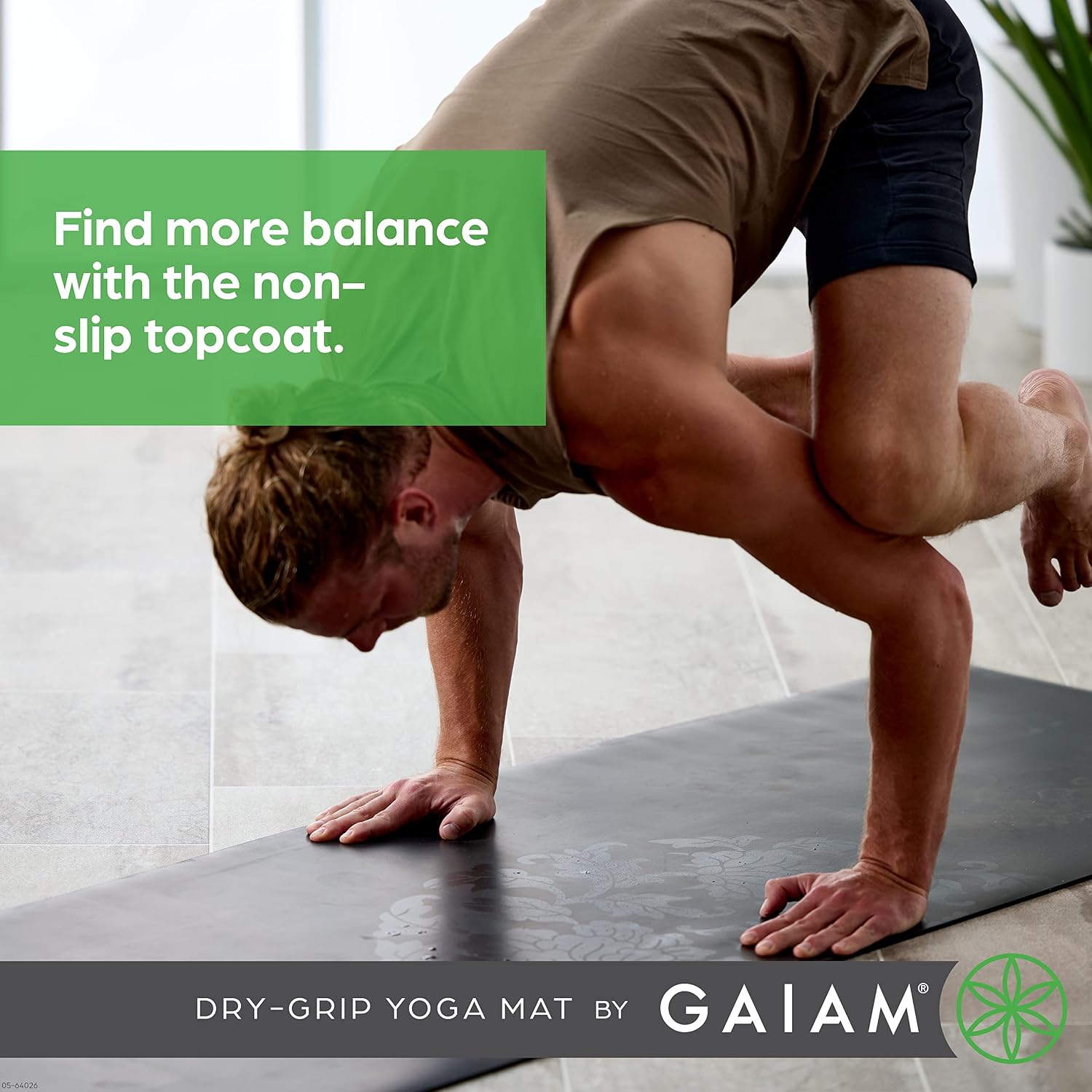 Dry Grip Non Slip Yoga Mat