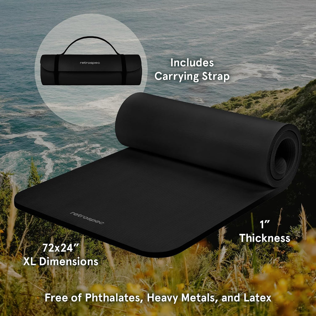 Thick Non Slip Yoga Mat With Strap