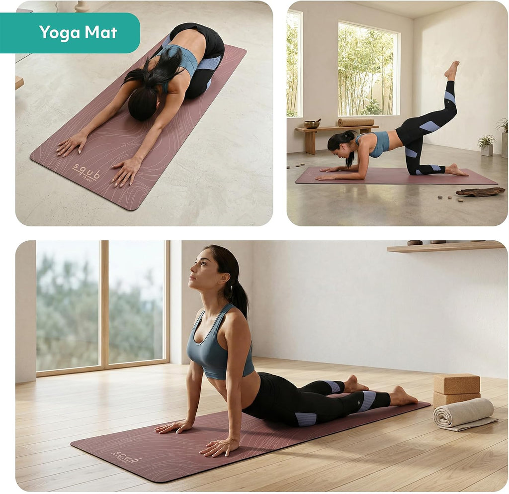 Thick PU Rubber Wide Yoga Mat