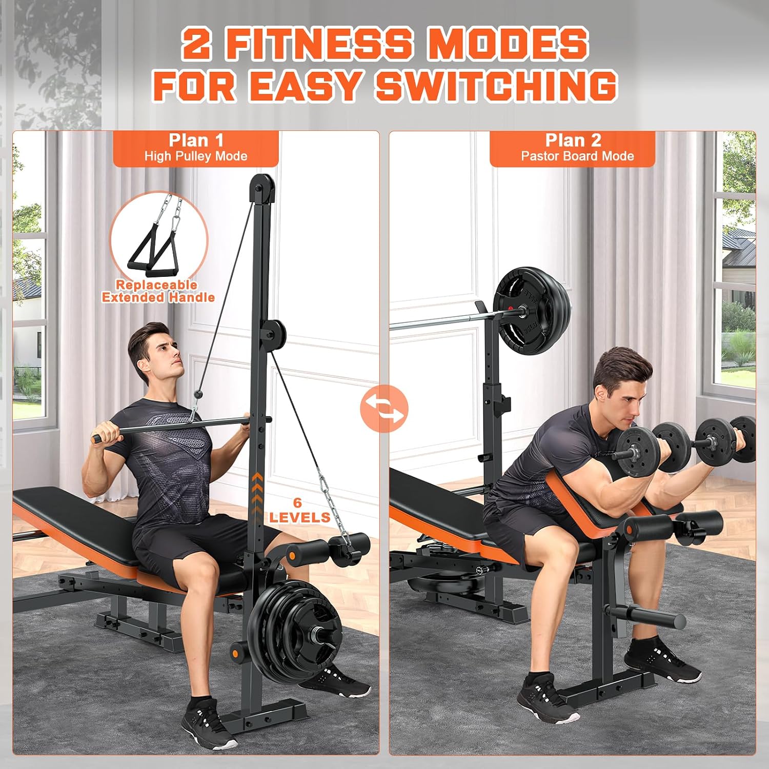 8-in-1 Multi-Function Weight Bench