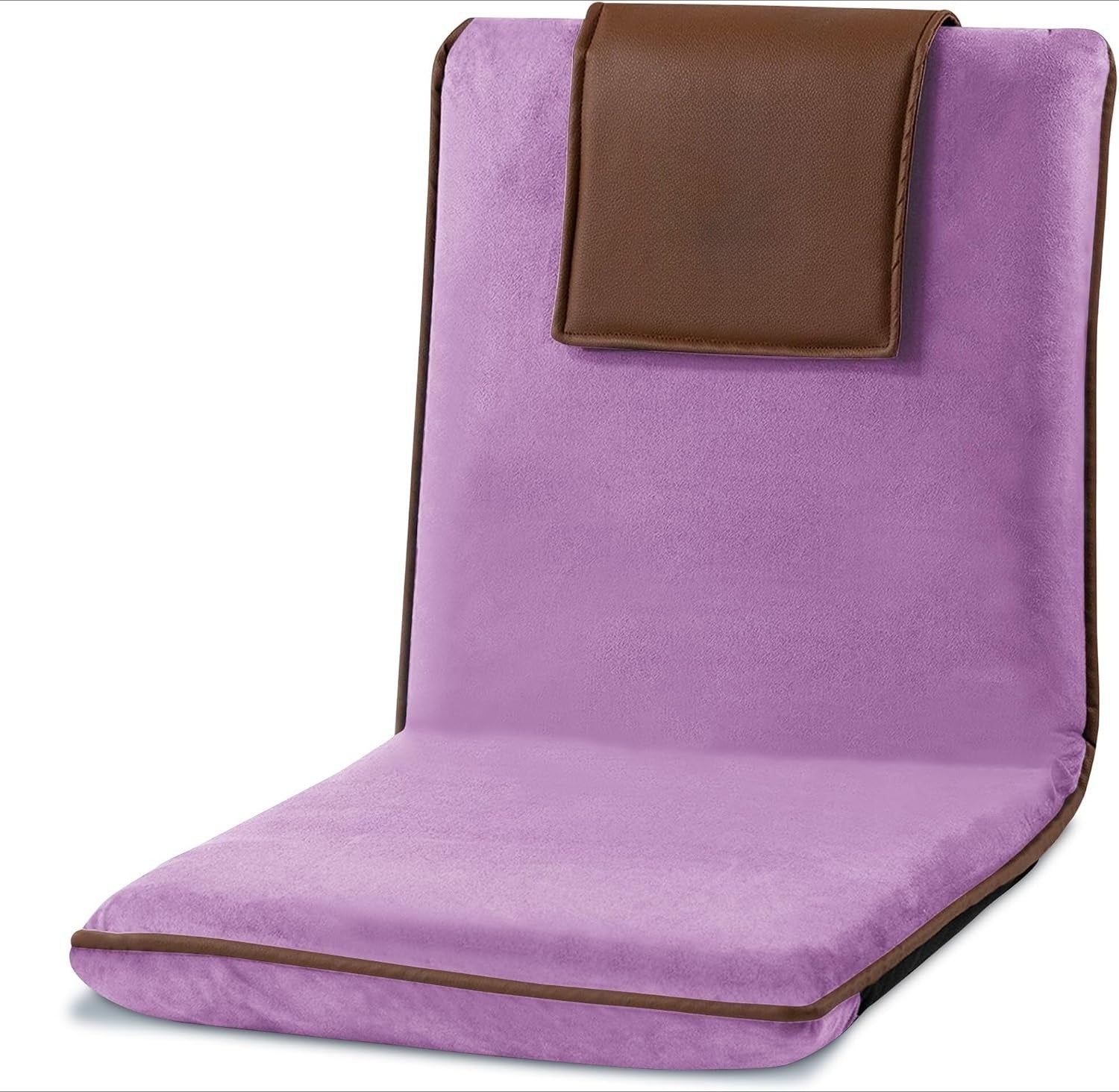 6-Position Vegan Leather Folding Japanese Floor Chair